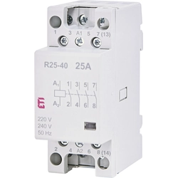 Modulaarinen kontaktori 25A 4 ottaa yhteyttä(2 moduulit 4-biegunowy) R 25-40 230V