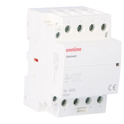 Modular contactor contacts 4NO I=40A coil voltage U=230V AC 3 online modules SM40A4O