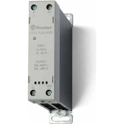 Modulární relé SSR Finder 1Z 30A 60 - 240V Zapnutí střídavého proudu při ovládání nuly 24V DC (77.31.9.024.8050)