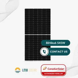 Module photovoltaïque Canadian Solar CS6W-545W Bifacial