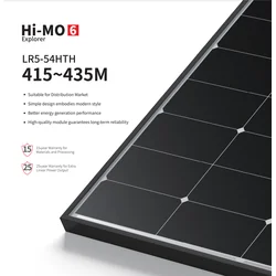 Módulo fotovoltaico Longi LR5-54HTH-430M 430W