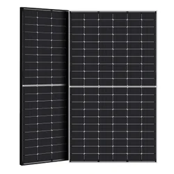 Módulo fotovoltaico (painel fotovoltaico) Leapton 480W moldura preta BIFACJAL tipo N