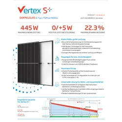 Módulo fotovoltaico Trina Vertex S+ TSM-NEG9R.28 445W 445W