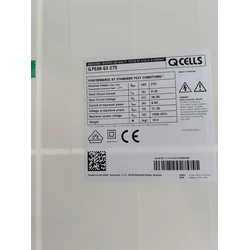 modulo solar; módulo fotovoltaico; QCélulas G3 275