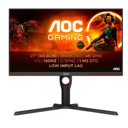 Monitor Gaming AOC U27G3X/BK 4K Ultra HD 27&quot; 160 Hz/s