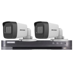 Monitorovací systém Hikvision 2 kamery 5MP, objektív 2.8mm, IR 30m, DVR 4 kanály 5MP, AUDIO