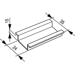 Montážna lišta 35x15mm TS35X15