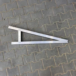 Montážny trojuholník, štvorcový PV 15° hladina + fotovoltaické skrutky