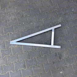 Montážny trojuholník, štvorcový PV 25° hladina + fotovoltaické skrutky