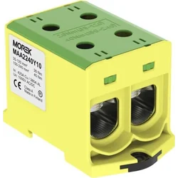 MOREK Złączka OTL240-2 color żółto-zielonych 2xAl/Cu 35-240mm2 1000V Zacisk uniwersalny MAA2240BY10