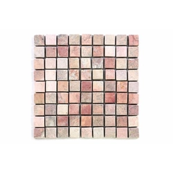 Mosaico de mármore Garth em malha vermelha 1m2