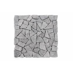 Mosaïque de marbre Garth sur grille grise 1m2