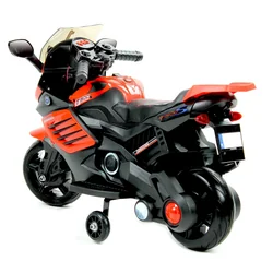 Moto à batterie pour enfants en cuir Eva MOTO-SX-1-Czerwony