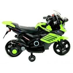 Μοτοσικλέτα με μπαταρία για παιδιά Eva leather MOTO-SX-1-Zielony