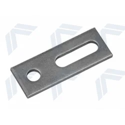 Mounting adapter, mounting plate for double-thread profiles 82x30x5mm A2 AISI304