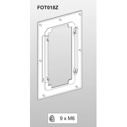 Mounting flange FOT018Z, from VFAS3-4004PC to VFAS3-4037PC