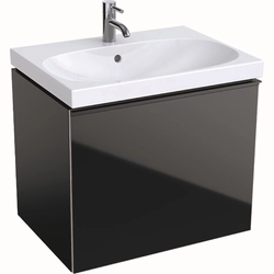 Mueble para lavabo Geberit Acanto, 65 cm, negro