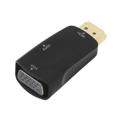 mufă HDMI - tranziție VGA gniazdo+gn.3,5