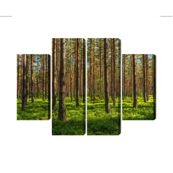 Multi-part Pine Forest Painting 3D