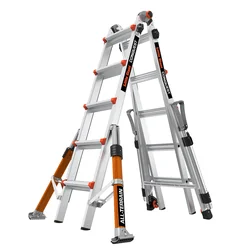 Multifunkčný rebrík, Conquest All-Terrain Pro M22, Little Giant Ladder Systems, 4x5, Аhliníkové schodíky