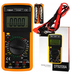 Multimeter, DT9208A measuring device for photovoltaics