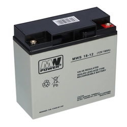 MW Power AGM Bateria AGM 12V/18Ah 5 anos