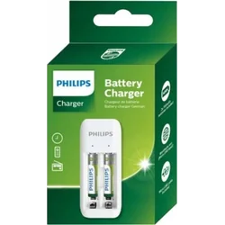 Nabíječka Philips Nabíječka baterií + 2xAA 700mAh, USB kabel