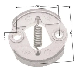 Nac Clutch 75Mm Large Aluminium Market motorne kose Nz32