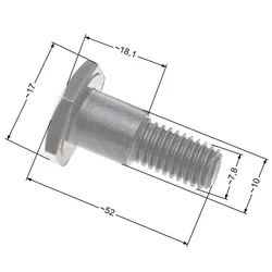 Nac Clutch Bolts SetWith Washers (2 X Screw + 4 X Washer) Market Brushcutters Nz200