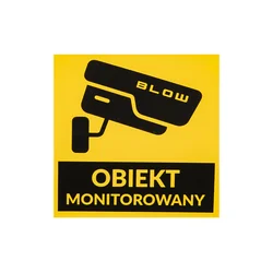 Naklejka OBIEKT MONITOROWANY 100x100mm