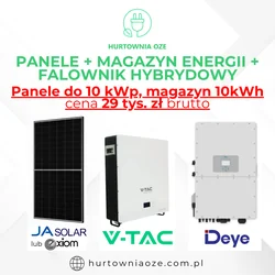 Napelem készlet + Deye Inverter 10KW + V-tac energiatároló 10kWh