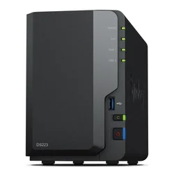 NAS SAUGOJIMO BOKŠTAS 2BAY/NO HDD USB3.2 DS223 SYNOLOGY