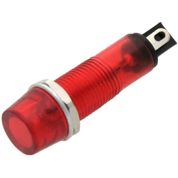 Neon INDICATORE 9mm (rosso) 230V 1 pz