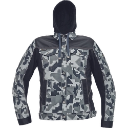 NEURUM CAMOU Jacke+Kapuze anthrazit 48