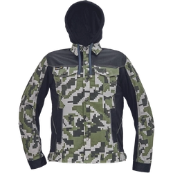 NEURUM CAMOU jacket+hood dark olive 46