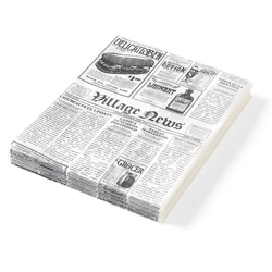 Newspaper printing on parchment paper 250x350