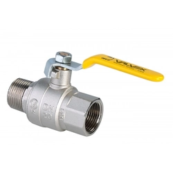 Nickel-plated gas ball valve with aluminum lever (DAI) (NW version) ORION 3/4"
