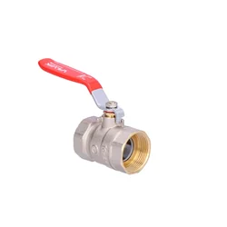 Nickel plated ORO ball valve with steel lever choke (DSt) (N-N version) 1 1/4 inch