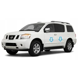 Nissan Armada 2005-2015 - Chromové ochranné boční lišty dveří