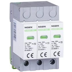 Noark 110177 Descargador de sobretensiones CC Ex9UEP 1000V 3P T2 Clase C