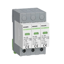 NOARK 111759 SPD surge arrester Ex9UEP, type 1+2, 1000 VDC,3 modules wide, for ungrounded PV systems