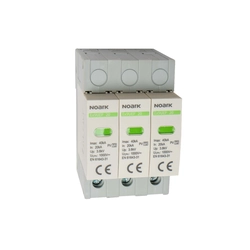 NOARK 112906 SPD surge arrester Ex9UEP, type II,1000 VDC,3 modules wide, for ungrounded PV systems