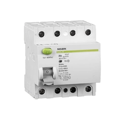 NOARK Disyuntor de corriente residual 3-faz 4P 40A 100mA TipoA (108366)