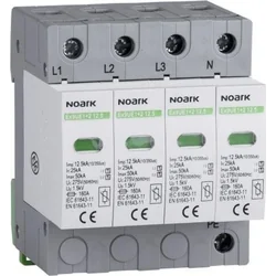 Ноарк Огре. поток, тип I+II, 275 V AC, 12,5 kA, сменяема вложка, 4-bieg.(Ex9UE1+2 12.5 4P 275)