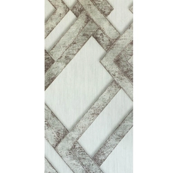 Non-woven wallpaper 0,53x10m 3D geometric pattern S20512_6, gray with burgundy details