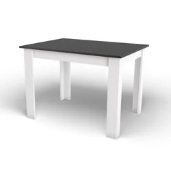 NP asztal 120x80 Fekete + Fehér