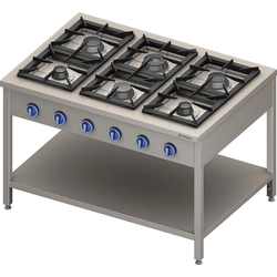 Nucleo cucina a gas 6-Palnikowa 36,5 kW Gas naturale Stalgast 999621