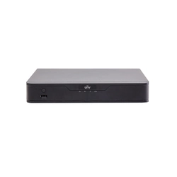 NVR 4 channels 4K + 4 PoE ports, UltraH.265, Cloud upgrade - UNV NVR301-04X-P4