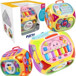 Образователен сензорен куб, цветна многофункционална интерактивна играчка