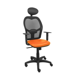 Office Chair with Headrest P&amp;C B10CRNC Orange